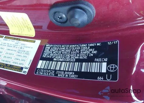 2018 Toyota C-Hr Xle Premium из США, поврежденный, VIN NMTKHMBXXJR053028